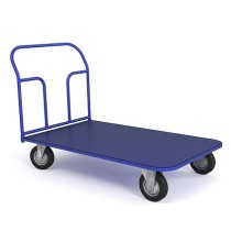 Тележка платформенная ТП 7 (г/п 550 кг, 1400x800 мм, колеса черная резина 200 мм) Тележка платформенная ТП 7 (г/п 550 кг, 1400x800 мм, колеса черная резина 200 мм)