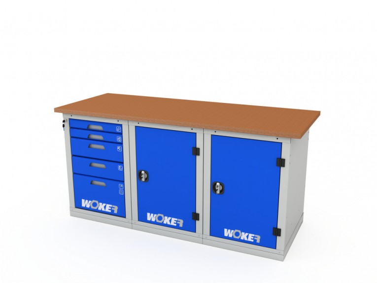 Верстак трехтумбовый WOKER PRO 3511.1800 купить в Екатеринбурге