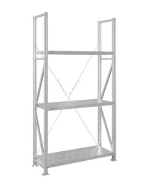 Стеллаж MS U 3000x1500x800 3 полки (250 кг, перф) Стеллаж MS U 3000x1500x800 3 полки (250 кг, перф)