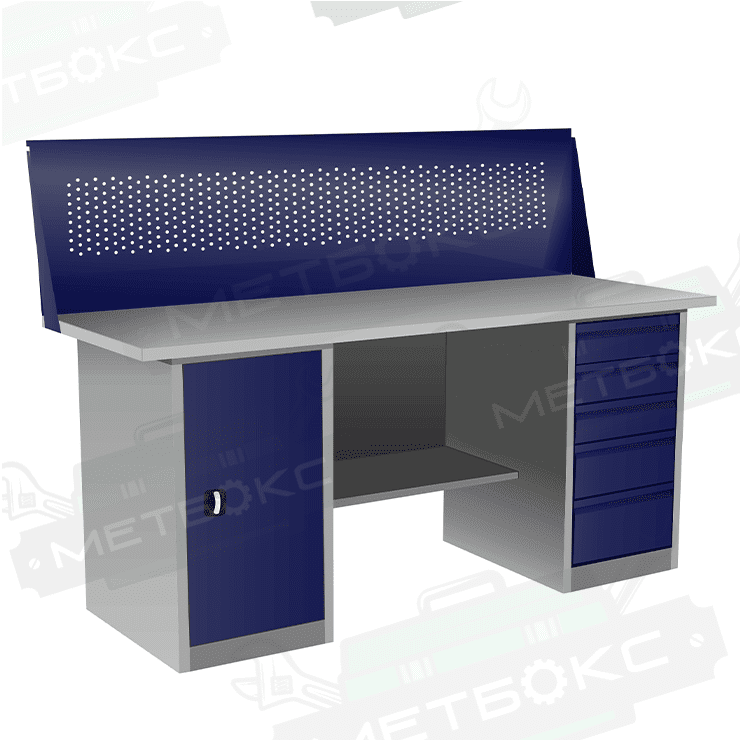 Верстак с тумбой и драйвером ВП-4/1,6 с экраном купить в Екатеринбурге